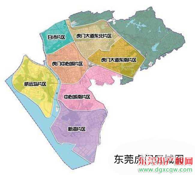 虎门镇各村地图图片